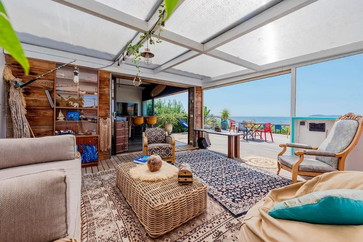 Villa 3 Chambres, Vue Mer, Premiere Ligne, Piscine, Plage A Pieds Hyères