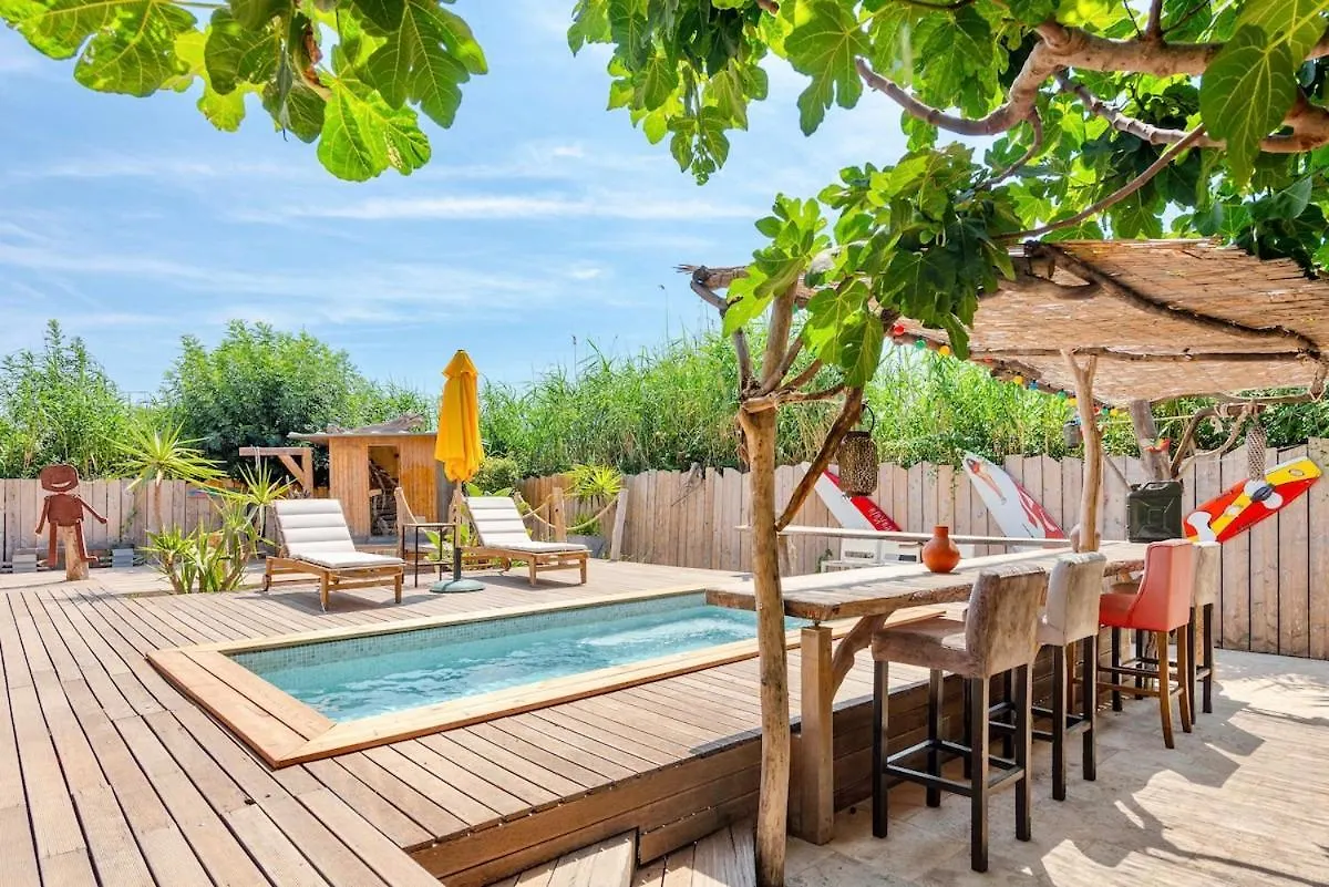 Villa 3 Chambres, Vue Mer, Premiere Ligne, Piscine, Plage A Pieds Hyères