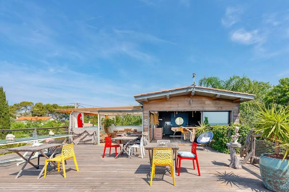 Villa 3 Chambres, Vue Mer, Premiere Ligne, Piscine, Plage A Pieds Hyères Franciaország